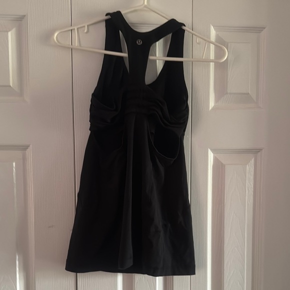 Lululemon Athletica Black Sheath Halter Tank Top - Picture 2 of 4